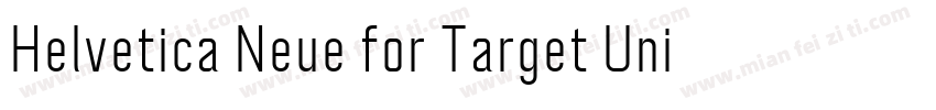 Helvetica Neue for Target Uni Light字体转换